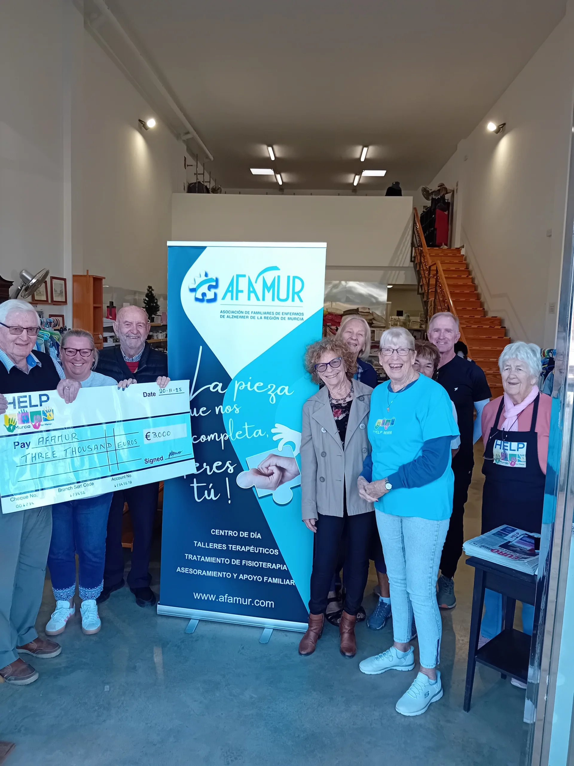 €3000 Donation to AFAMUR: Impact on Alzheimer’s Support